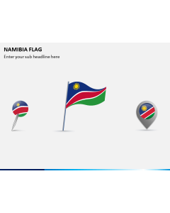 Namibia Flag PPT Slide 1
