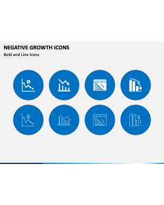 Negative Growth Icons Slide 1