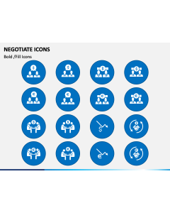 Negotiate Icons PPT Slide 1