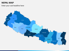 Nepal map PPT slide 1