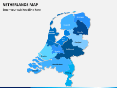 Netherlands map PPT slide 1
