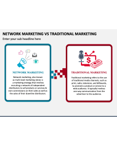 Network Marketing Vs Traditional Marketing PPT Slide 1