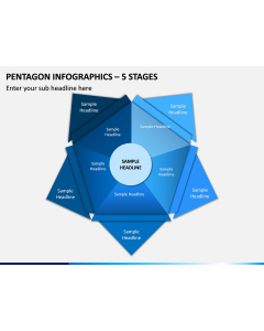 Pentagon Infographics – 5 Stages PPT Slide 1