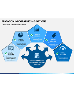 Pentagon Infographics – 5 Options PPT Slide 1