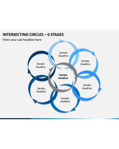 Intersecting Circles – 6 Stages PPT Slide 1