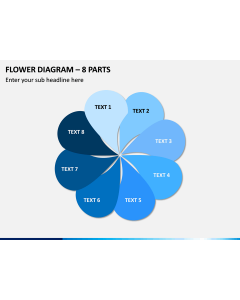 Flower Diagram – 8 Parts PPT Slide 1