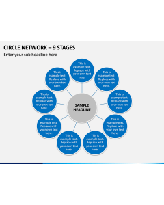 Circle Network – 9 Stages PPT Slide 1