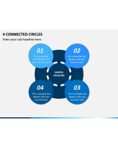 4 Connected Circles PPT Slide 1