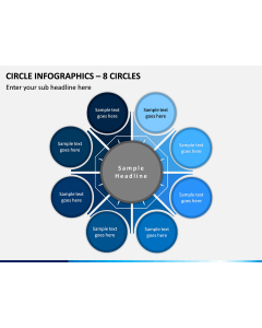 Circle Infographics – 8 Circles PPT slide 1