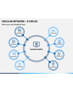 Circular Network – 8 Circles PPT slide 1