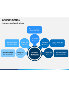 5 Circles Option PPT Slide 1