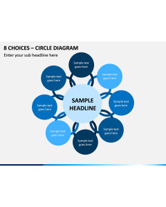 8 Choices - Circle Diagram PPT Slide 1