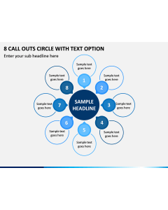 8 Call Outs Circle With Text Option PPT Slide 1