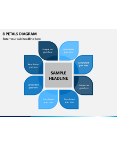 8 Petals Diagram PPT Slide 1