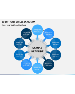 10 Options Circle Diagram PPT Slide 1