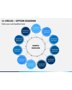 11 Circles - Option Diagram PPT Slide 1
