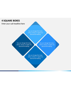 4 Square Boxes PPT Slide 1