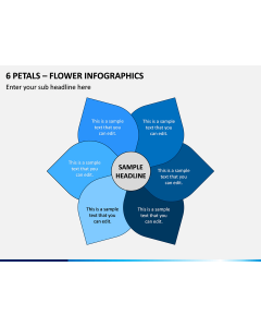 6 Petals - Flower Infographics PPT Slide 1