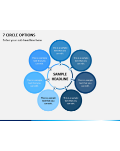 7 Circle Options PPT Slide 1