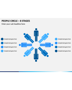 People Cirlce - 8 Stages PPT Slide 1