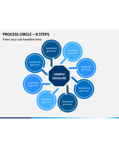 Process Circle - 8 Steps PPT Slide 1