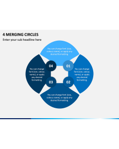 4 Merging Circles PPT Slide 1