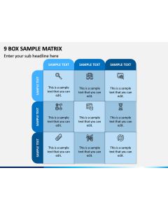 9 Box Sample Matrix PPT Slide 1