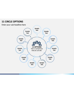 11 Circle Options PPT Slide 1
