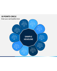 10 Points Circle PPT Slide 1
