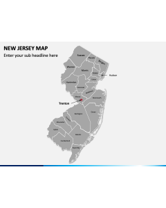 New Jersey Map PPT Slide 1