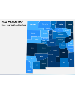 New Mexico Map PPT Slide 1