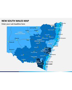 New South Wales Map PPT Slide 1