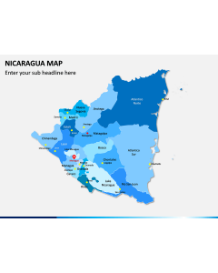 Nicaragua Map PPT Slide 1