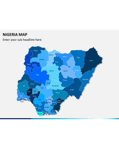 Nigeria map PPT slide 1