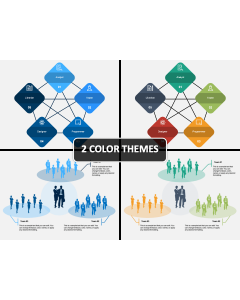 Non Hierarchical Org Chart Cover PPT Slide
