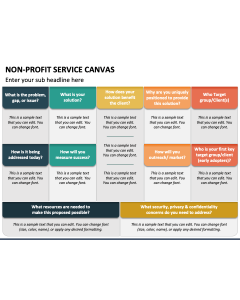 Non Profit Service Canvas PPT Slide 1