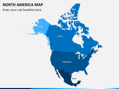 North america map PPT slide 1