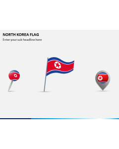 North Korea Flag PPT Slide 1