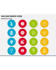 Nuclear Energy Icons PPT Slide 1