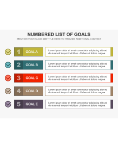 Numbered List of Goals PPT Thumbnail