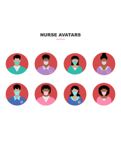 Nurse Avatars PPT Thumbnail