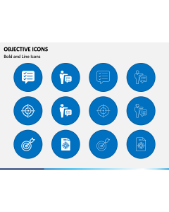 Objective Icons PPT Slide 1