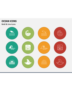 Ocean Icons PPT Slide 1