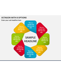 Octagon with 8 Options PPT Slide 1