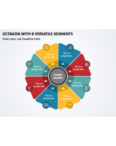 Octagon with 8 Versatile Segments PPT Thumbnail
