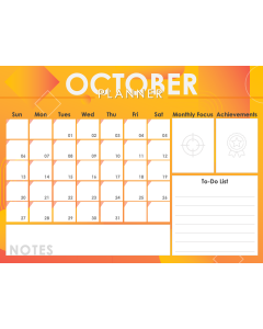 October Planner PPT Thumbnail