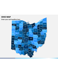 Ohio Map PPT Slide 1