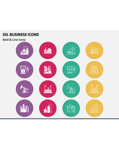 Oil Business Icons PPT Slide 1