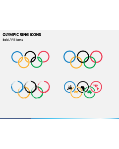 Olympic Ring Icons PPT Slide 1