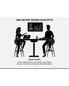 One on One Talking - Silhouette PPT Slide 1